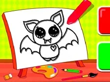 Gemakkelijk Kids Coloring Bat