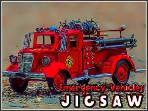 Emergency Vehicles Jigsaw game background