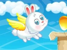 Flying Easter Bunny game background