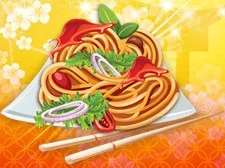 Fried Noodles game background