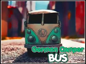 German Camper Bus game background