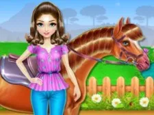 Horse Care and Riding game background