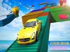 Onmogelijke stunt auto tracks game 3D