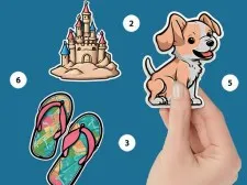 Sticker Book Puzzle Color By Number game background
