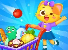 Supermarket Shopping For Kids game background