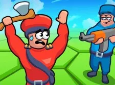 Tile Hex World: Red vs Blue game background