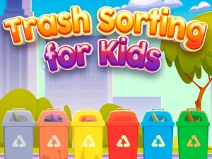 Trash Sorting for Kids game background