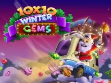 10×10 Winter Gems game background