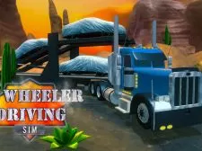 18 Wheeler Driving Sim game background