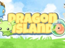 2048 Dragon Island game background