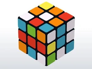 3D Rubik game background