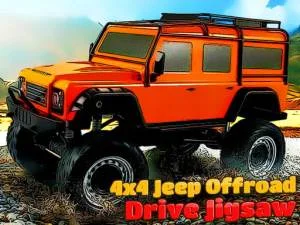 4×4 Jeep Offroad Drive Jigsaw game background