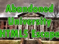 Abandoned University Html5 Escape game background