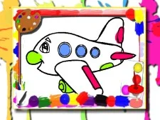 Airplane Coloring Book game background