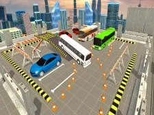 American Modern Bus Parking : Bus Game Simulator 2020 game background