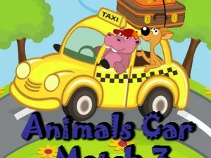 Animal Cars Match 3 game background