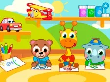 Animal Kindergarten game background