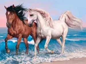 Animaux Jigsaw Puzzle Chevaux game background