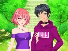Anime Couple Dress Up game background