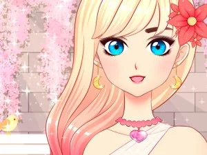 Anime Girl Fashion Dress Up & Makeup game background