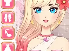 Anime Girls Dress Up Game game background