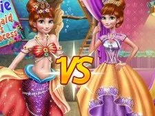 Anna Mermaid Vs Princess game background