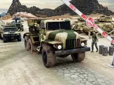 Army Machine Transporter Truck game background