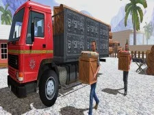 Asian Offroad Cargo Truck Driver Game game background