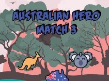 Australian Hero Match 3 game background