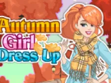 Autumn Girl Dress Up game background