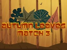Autumn Leaves Match 3 game background