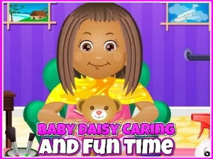 Baby daisy caring och rolig tid game background
