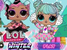 Baby Dolls Winter Disco game background