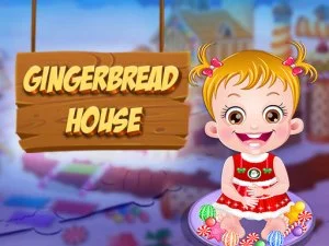 Baby Hazel Gingerbread House game background