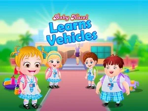 Baby Hazel Learns Vehicles game background