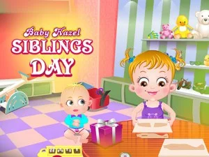 Baby Hazel Siblings Day game background
