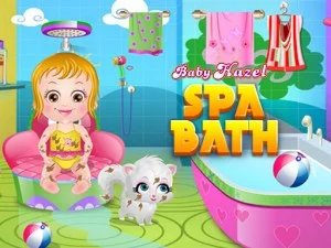 Baby Hazel Spa Bath game background