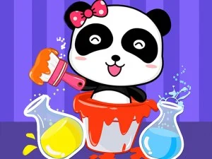Baby Panda Color Mixing Studio game background