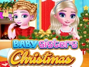 Baby Sisters Christmas Day game background