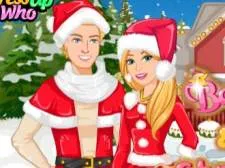 Barbie and Ken Christmas game background