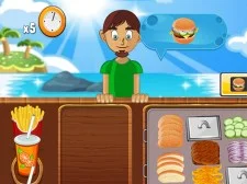 Beach Burger game background