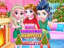 BFF Christmas Tree Hairstyle And Biscuits game background