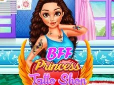 Bff Princess Tatoo Shop game background