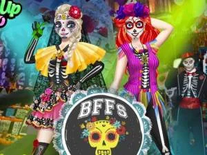 BFFS Day of the Dead game background