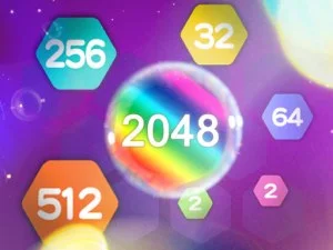 Block Hexa Merge 2048 game background