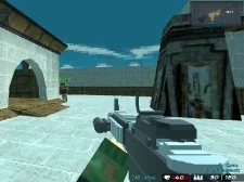 Blokkeerde schieten Arena 3D Pixel Combat