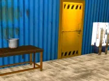 Blue Warehouse Escape Episode 1 game background