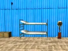 Blue Warehouse Escape Episode 2 game background