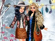 Boho Winter with Princess game background