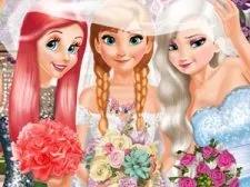 Bride and Bridesmaides Dress up game background